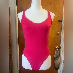 Micas Deep V-neck Bustier Bodysuit